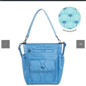Lug Toss Convertible crossbody bag in Coastal blue